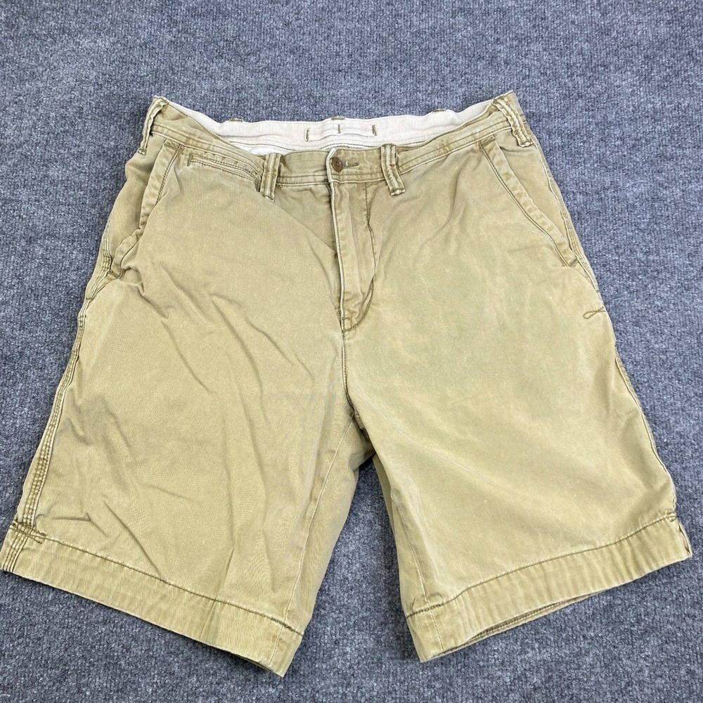 Polo Ralph Lauren Mens Relaxed Fit Chino Shorts Tan Khaki Cotton Size 33